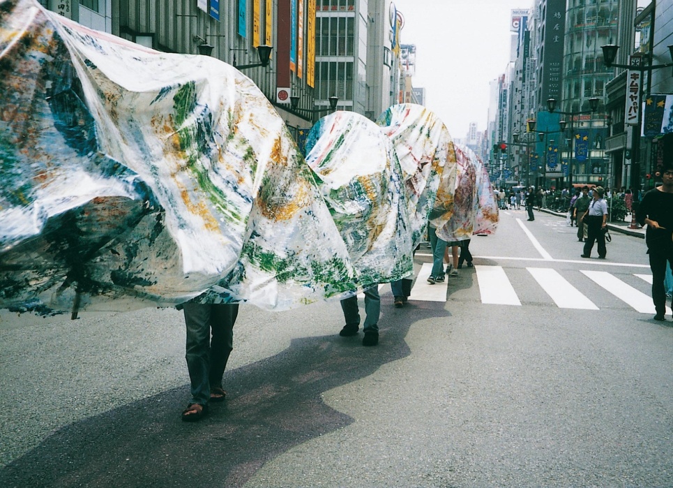 Dragon Happening sur la Ginza Avenue, Tokyo, 25 juin 1995